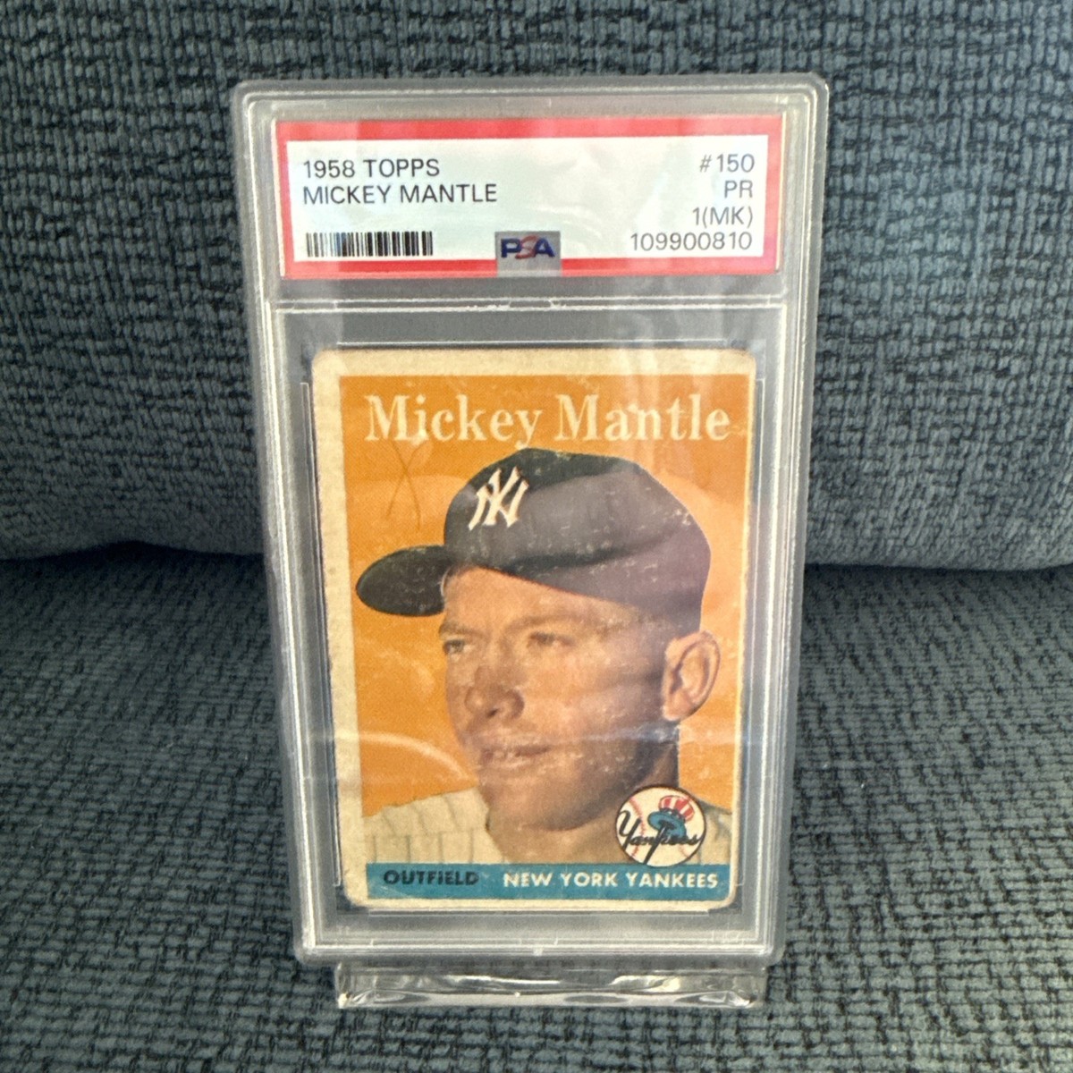 1958 TOPPS #150 MICKEY MANTLE PSA 1 MK | eBay