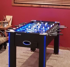 Mesas de futbol n con iluminaci n LED Lighted Interactive Foosball Table w Music