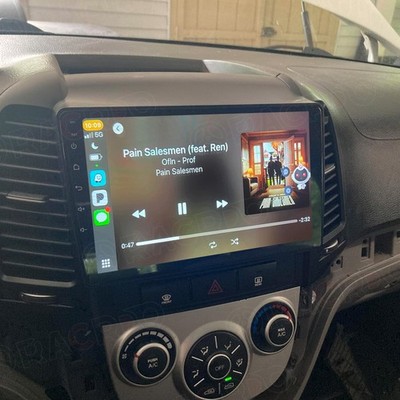 64GB For Hyundai Santa Fe 2006-2012 Android 15 Car GPS Navi Radio Stereo CarPlay