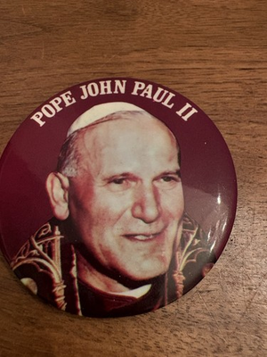 #ad Pope John Paul II pin $9.00