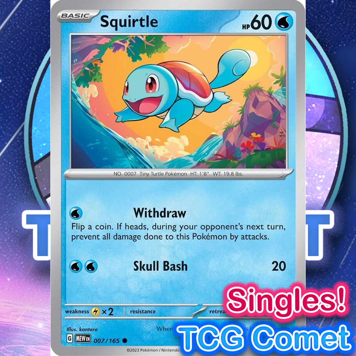 Squirtle 007/165 - SV: Scarlet & Violet 151 (MEW) Pokemon TCG | eBay