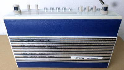 VEB RFT Stern Radiowerk Berlin STERN Automatic, dunkelblaues Kunstleder.