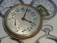 Waltham Crescent St. 21 j Railroad grade GF pocket watch 14k model 1908 c1925