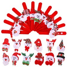 Elcoho 24 Pieces Christmas Slap Bracelets Xmas Bands Party Toys Gifts...