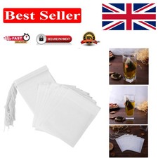 100 Pack Eco-Friendly Disposable Tea Bags with Drawstring for Easy Brewing 0.06 per strip