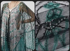 Babeyond 1920s Knee Length Fringed Shawl new