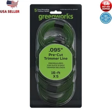 Pre-Cut Twist Trimmer Line 5 Pack Easy Load Twisted Refills Landscaping Tool New