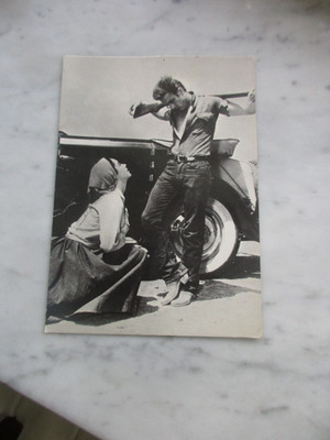 Alte James Dean Postkarte, Liz Taylor, Paris