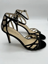 Ivanka Trump Heels ITGifford-V 9M Ankle Strap Open Toe Strappy Leather Sexy