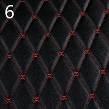 100x158cm Faux Leather Quilted PVC Fabric Car Interior Upholstery Mat