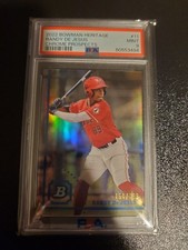 Bowman 2022 Chrome Randy De Jesus #BHPC-11 Refractor /199 RC PSA 9