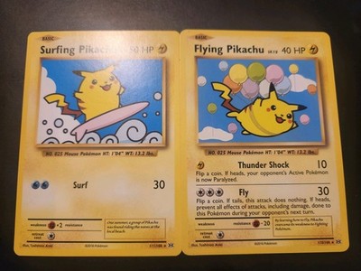 POKEMON FLYING PIKACHU 110/108 SURFING PIKACHU 111/108 SECRET RARE NM- GIFTS INC