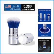 Luxury Kabuki Travel Brush with Protective Cover - For Flawless Makeup On-the-Go