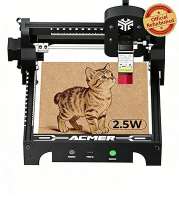 Refurbished 2.5W Mini Laser Engraver, 130×130mm for Wood, Acrylic & Leather DIY