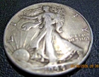 1944 Walking Liberty & 1958 Franklin 90% Silver Half Dollars 0.723 troy oz