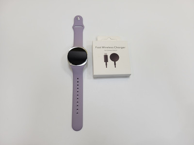 Samsung Galaxy Watch 8 LTE 40mm Silver Purple Unlocked Smartwatch L325 Excellent