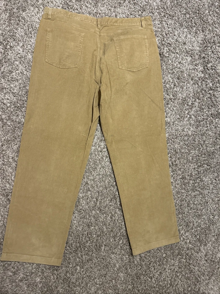 Men’s Vintage Corduroy Pants Casual Daniel Cremieux Tan 40x30 Classic Fit - Image 4 of 4