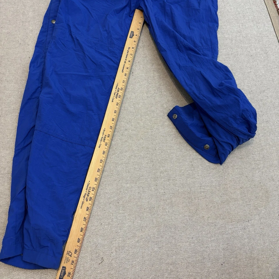 复古 Structure Blue Tear-Away 尼龙按扣内衬裤子男式大雪冬 — 第 3/4 张图片