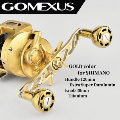 Gomexus Doppelgriff 120 mm für Shimano All Gold Titanium Knauf