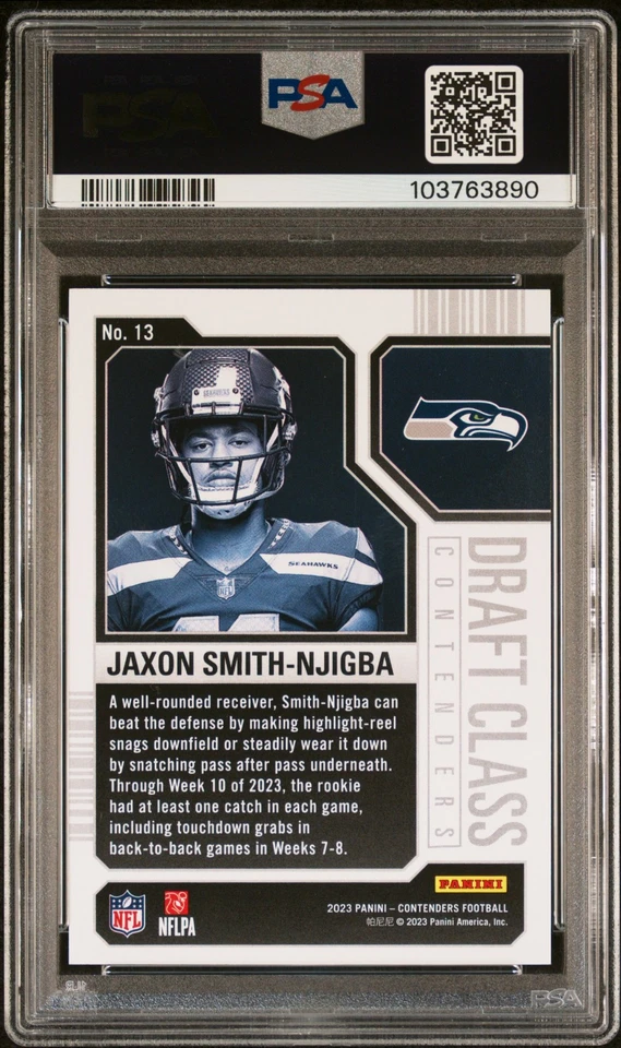 2023 Contenders Jaxon Smith-Njigba Draft Class Cont-Gold - Image 2 of 2