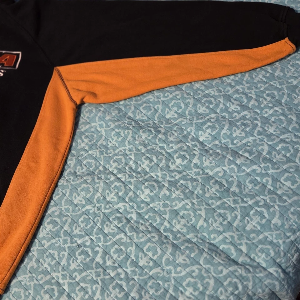 Danica Patrick Nascar Chase Authentic Hoodie Size Medium Black/Orange - Image 4 of 4