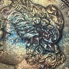 1889 Morgan Silver Dollar $1 90% Silver Business Strike Rainbow Toning — photo 4