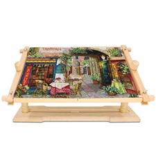 Adjustable Beech Wood Embroidery Stand - Rotated Cross Stitch Needlepoint Hol...