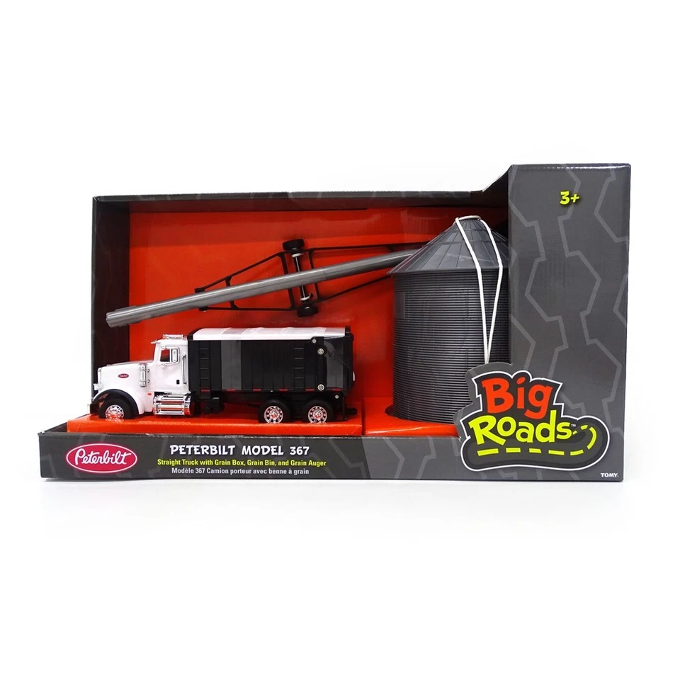 Camión recto Tomy Peterbilt Big Farm 1:32 367 con caja de granos/tenedor/barrena juguete/ki... Foto 2 de 4