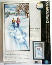 Dimensions Snow Angels 13717 Cross Stitch Kit New and Factory Sealed