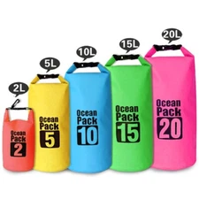 Waterproof Dry Bag Outdoor Sport Swimming Rafting Kayaking Sailing Canoe 2L- 30L