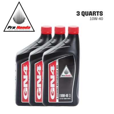 GN4 PRO Honda Oil 10w-40 SJ 4 stroke MOTORCYCLE OIL (3 QUARTS) | eBay