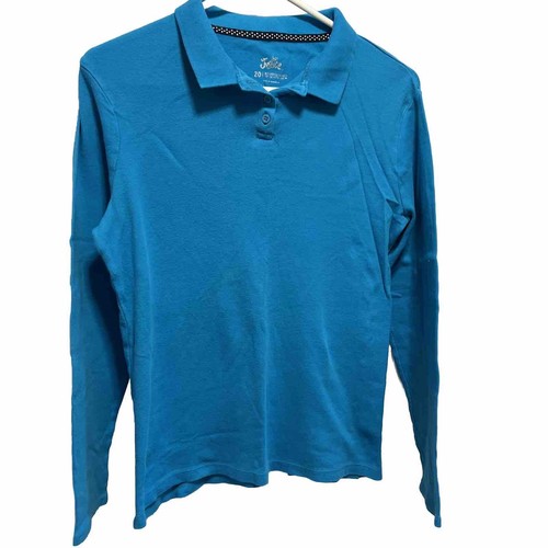 Justice Girls Size 20 Lot of 5 Long Sleeve Uniform Tops Cotton Polo Shirts - Picture 7 of 17