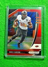 CHRIS CARSON RED PRIZM CARD JERSEY #32 SEAHAWKS 2020 PANINI PRIZM DRAFT PICKS