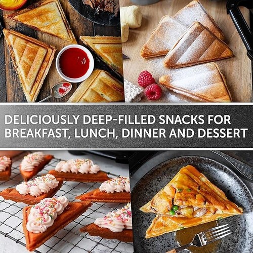 Ultimate Deep Fill Toastie Maker | 2 Slice Sandwich Toaster | Removable - Picture 11 of 11