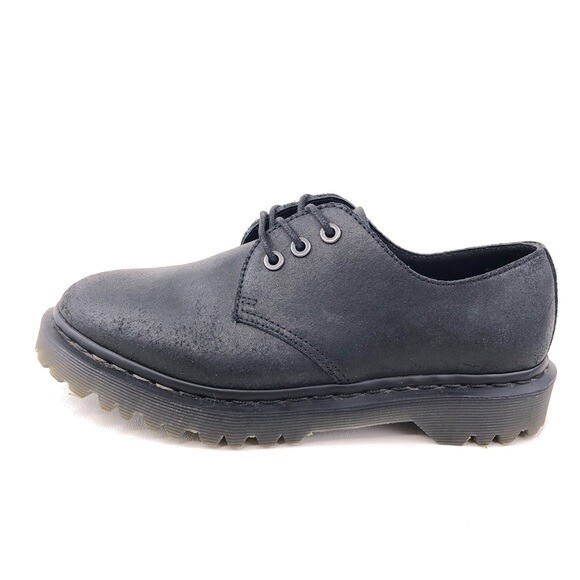 SAOLA Oxford Dr. Martens Immanuel 3 occhi donna taglia 7 EUR 38 pelle nera testurizzata