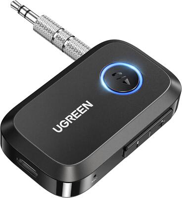 Ugreen Bluetooth 5.4 Empfänger mit 3,5 mm Klinke mit Multifunktionstastenadapter