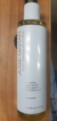 Josie Maran Argan Cleansing Oil for Body Unscented, 8.3 Oz, Sealed