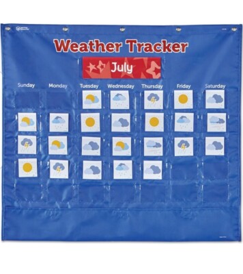 Wettertracker Taschentabelle, Lernen Sie über Wetter, Klassenzimmer Essentials für Kinder