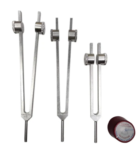 ? Schumann Resonance Weighted Tuning Forks – 3 Fork Grounding & Meditation Set