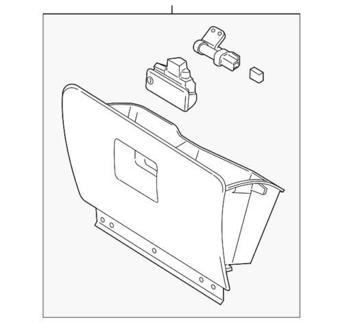Conjunto de guantera para Ford (P/N 4L1Z-7806024-BAC)