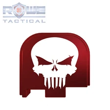 Rowe Tactical Rear Slide Cover Plate for Glock G43 G43x G48 - Red - Rowe Skull