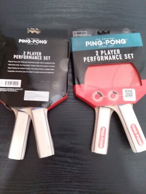 the original ping pong two-player Performance Set brand new 4 total rackets