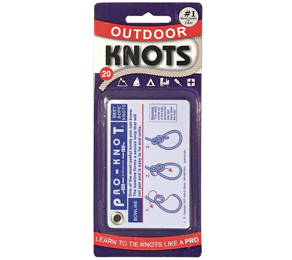 17 Best Outdoor Rope Knots for Camping Boating Hiking Scouts Waterproof Cards for sale online