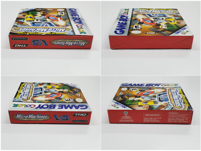 Micro Machines V3 Authentic Nintendo Game Boy Color Box & Manual