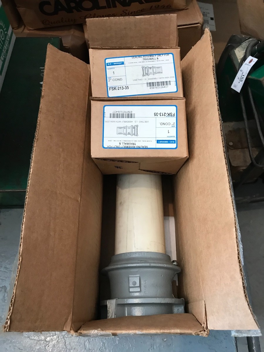 O-Z Gedney WSK-20-213 Thruwall Entrance Seal, Malleable Iron O-Z Gedney WSK-20-213 Thruwall Entrance Seal, Malleable Iron