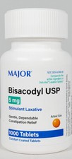 Major Bisacodyl 5 mg 1000 Coated Tablets -Expiration Date 01-2028