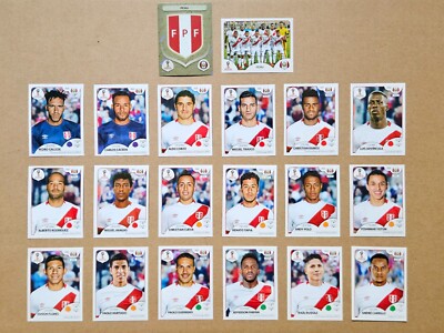 Panini WM 2018 Russland Sticker - Peru Komplett Team