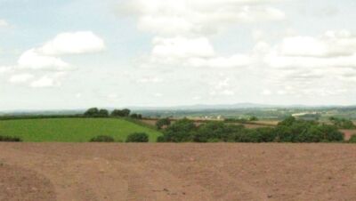 Photo 6x4 Farmland looking north. Manorbier Newton The Preselli hills can c2008