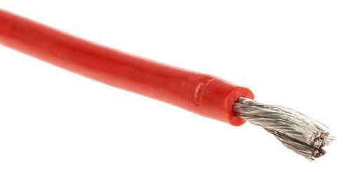 5m RS PRO alambre de plomo de prueba sin blindaje 2,5 mm 500 V goma de silicona roja 462 hebras - Imagen 1 de 1