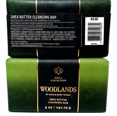 #ad #ad Bath Body Works WOODLANDS Shea Butter Bar Soap 2 BARS per Order $17.95